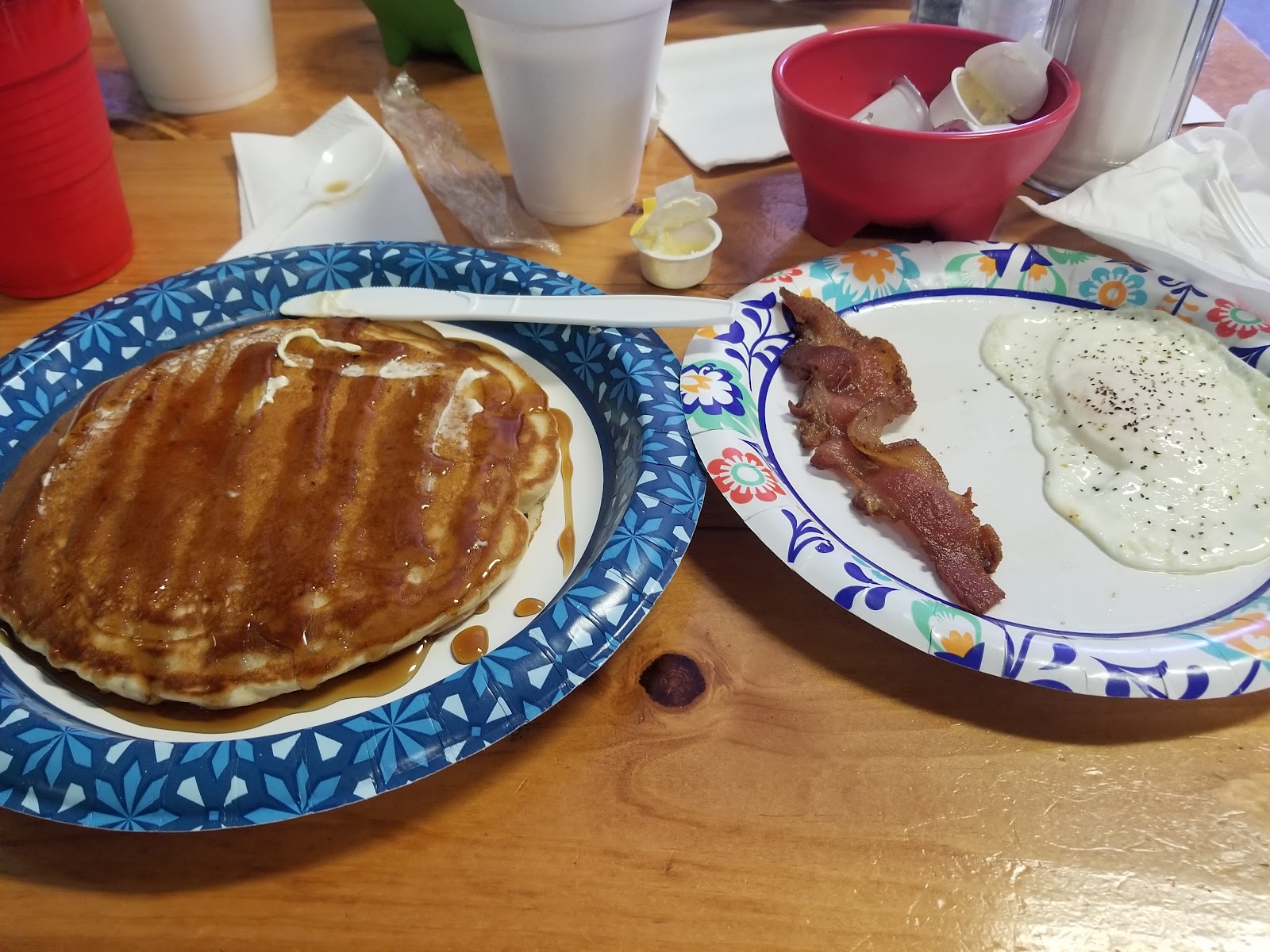 Diner food close up